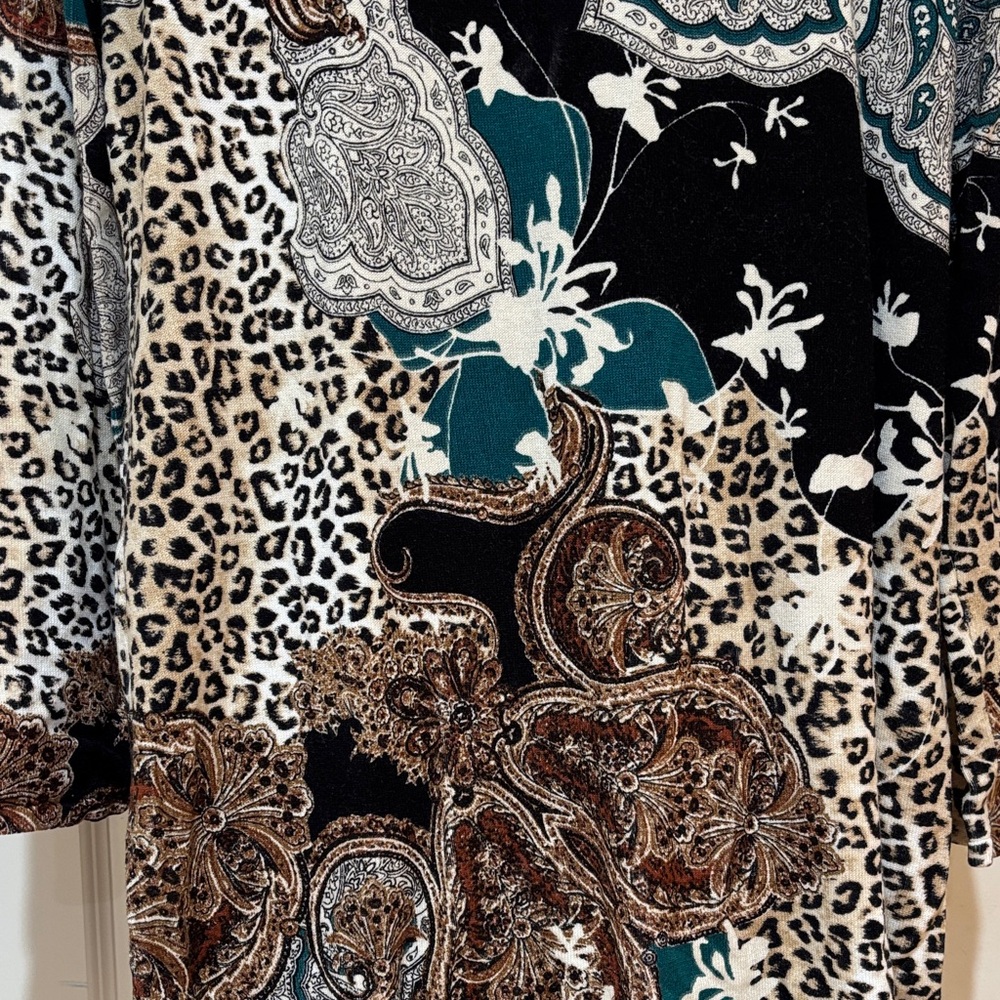 Euc Like New Chico’s Multicolor Patterned Sweater… - image 5